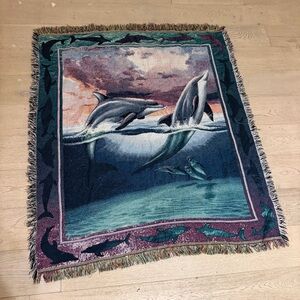 Dolphin Tapestry Blanket